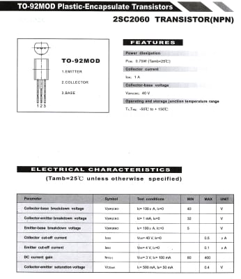 2SC2060 TO-92