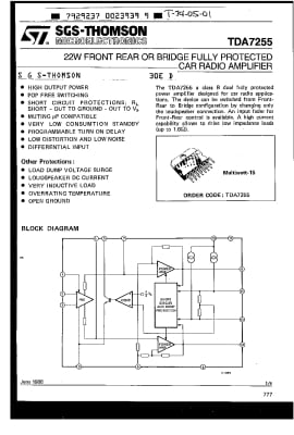 TDA7255 SIL-15