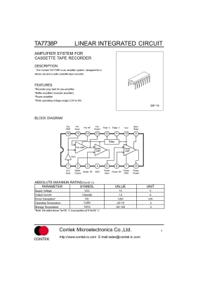 TA7738P KIA7738P DIP-16