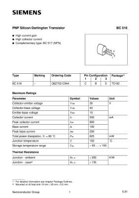 BC516 TO-92