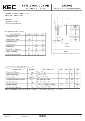 2SC9012 TO-92