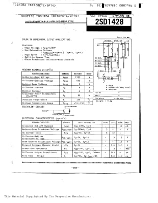 2SD1428 TO-3P