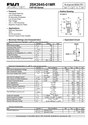 2SK2645 TO-220F