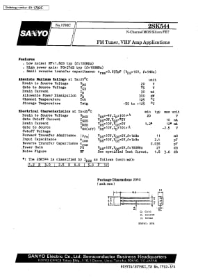 2SK544 TO-92