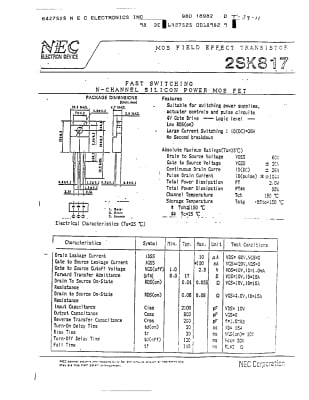 2SK817 TO-220F