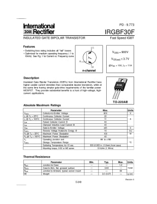 IRGBF40F TO-220