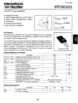 IRFI9630G TO-220F