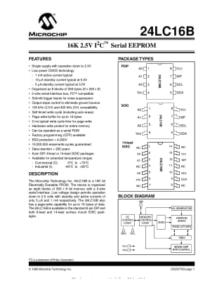 24LC16B-I/SL SOIC-14