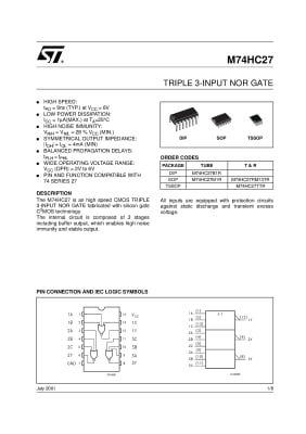 SN74HC27 SMD