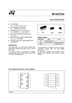 SN74HCT04 DIP-14