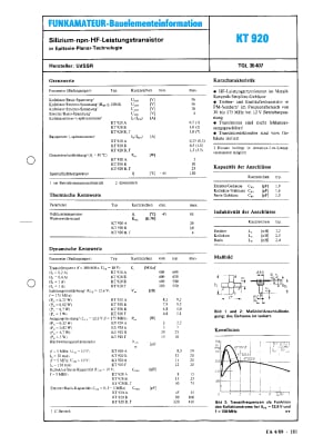 KT920A 2T920B