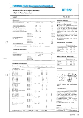 KT922A/2T922A