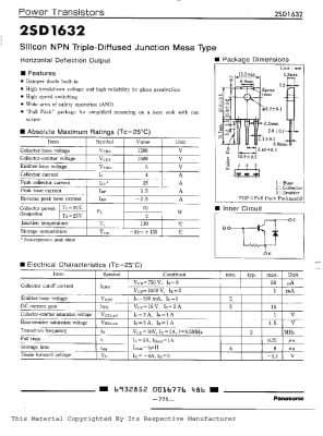 2SD1632 TO-3PF