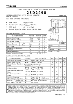 2SD2498 TO-3PF