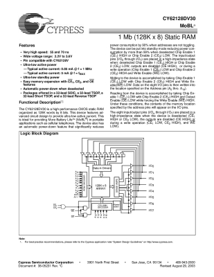 CY62128DV30L