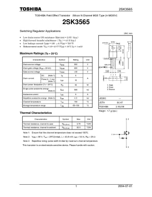 2SK3565 TO-220F