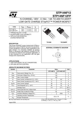 STP14NF12FP TO-220F