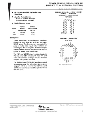 SN7442 F9301 DIP-16