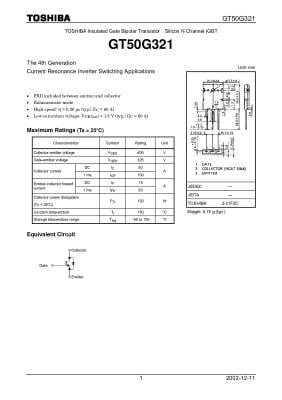 IGBT GT50G321 TO-247