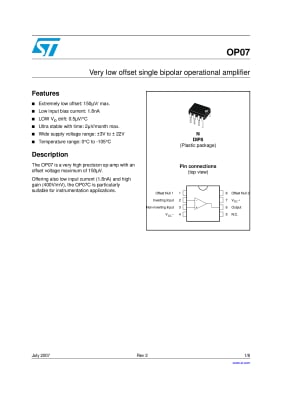 OP07CN DIP-8