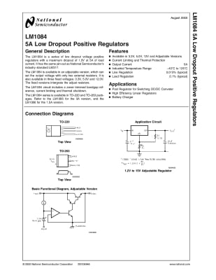 LM1084IS- 3.3V  TO-263