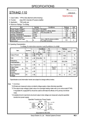 STK442-130 SIP14 Original