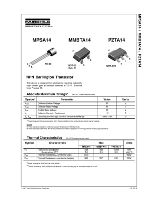 MPSA14 TO-92