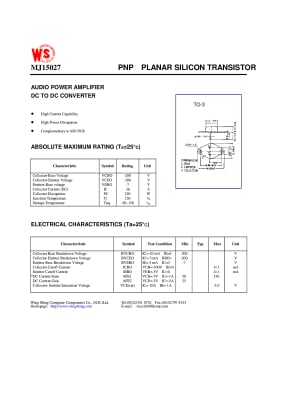 MJ15027 TO-3