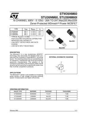 STW26NM60M  TO-247