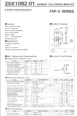 2SK1082 TO-3P