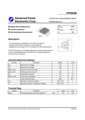 AP9563GM SO-8