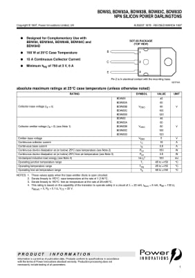 BDW83A TO-3P