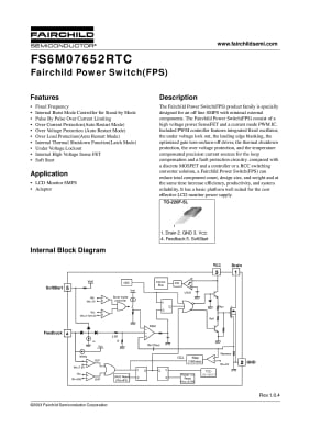 FS6M07652RTC TO-220F-5L