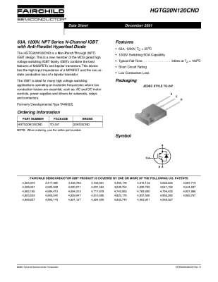 IGBT HGTG20N120CND TO-247