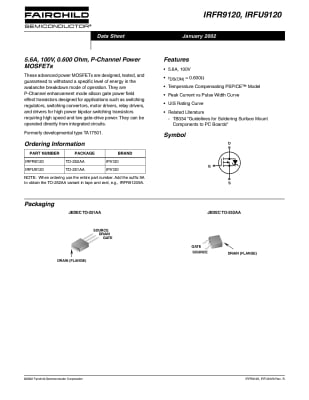 IRFR9120 TO-252DPAK