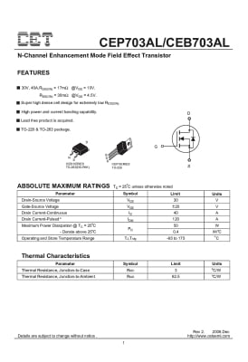 CEP703AL TO-220