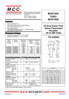 MUR1620CT TO-220