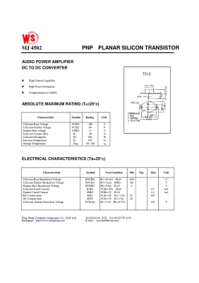 MJ4502 TO-3