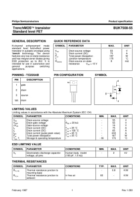 BUK7508-55A TO-220