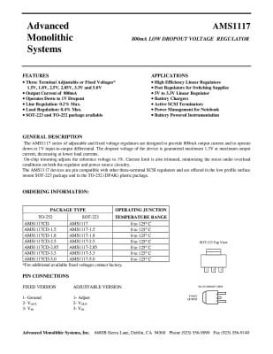 AMS1117 ADJ SOT-223