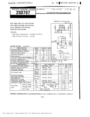 2SD797 TO-3 Original