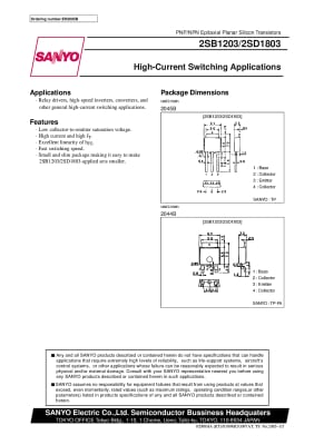 2SB1203 TO-251 2SB1203 TO-252