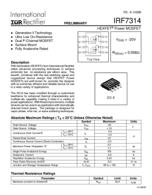 IRF7314 SO-8