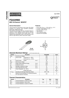 FQA24N60C3 TO-3P