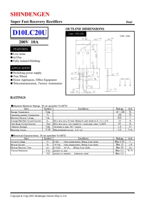 D10LC20U TO-220F