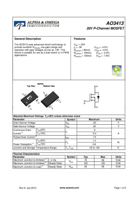 AO3413 SOT-23