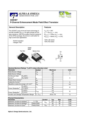 AOD407 TO-252DPAK