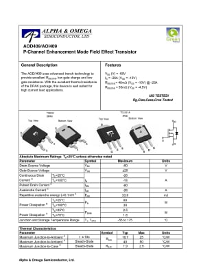 AOD409 TO-252DPAK