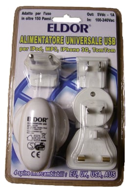 INCARCATOR USB UNIVERSAL 4 stand EI011003