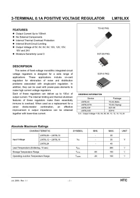 LM78L09F SMD SOT-263